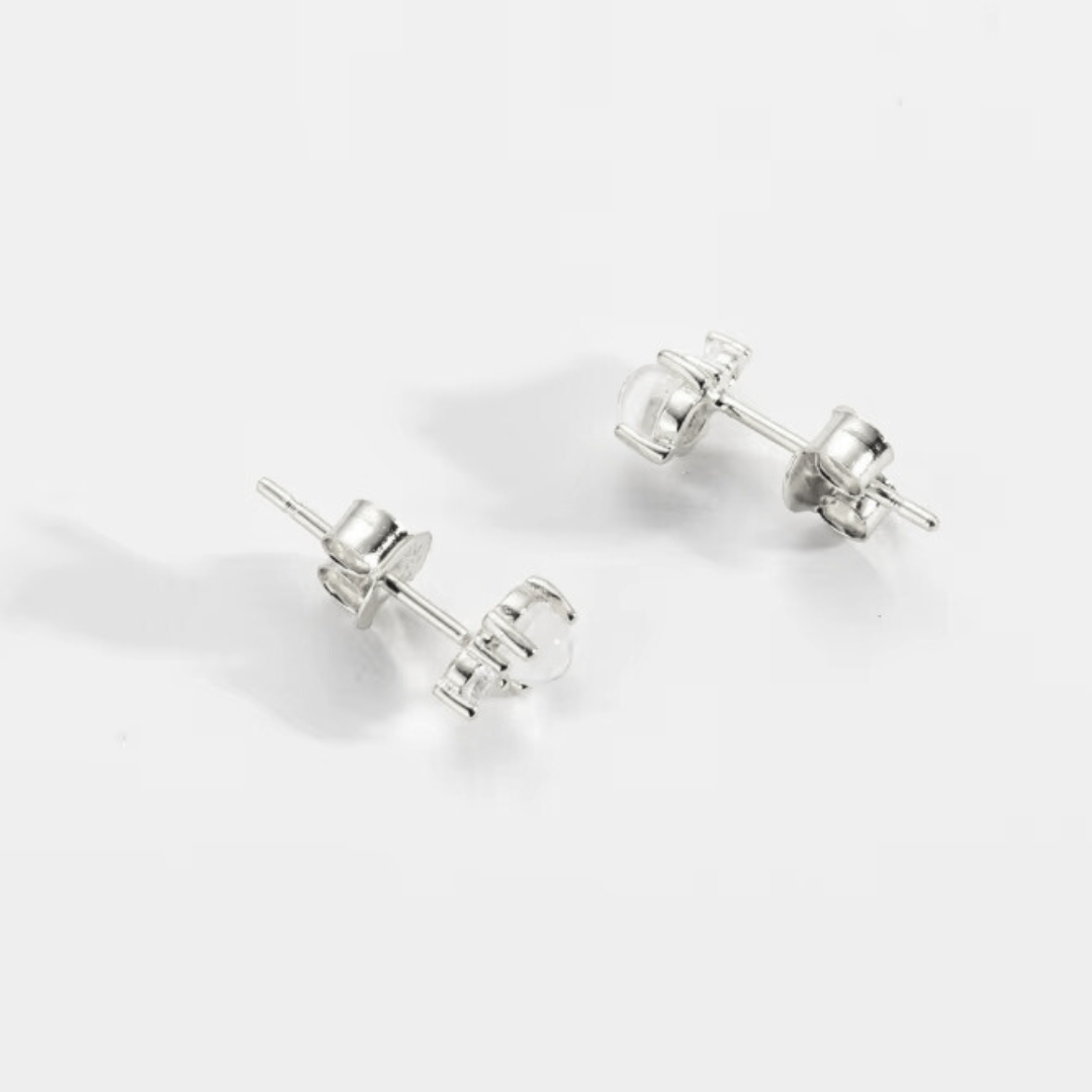 Moonstone Duo Stud Earrings