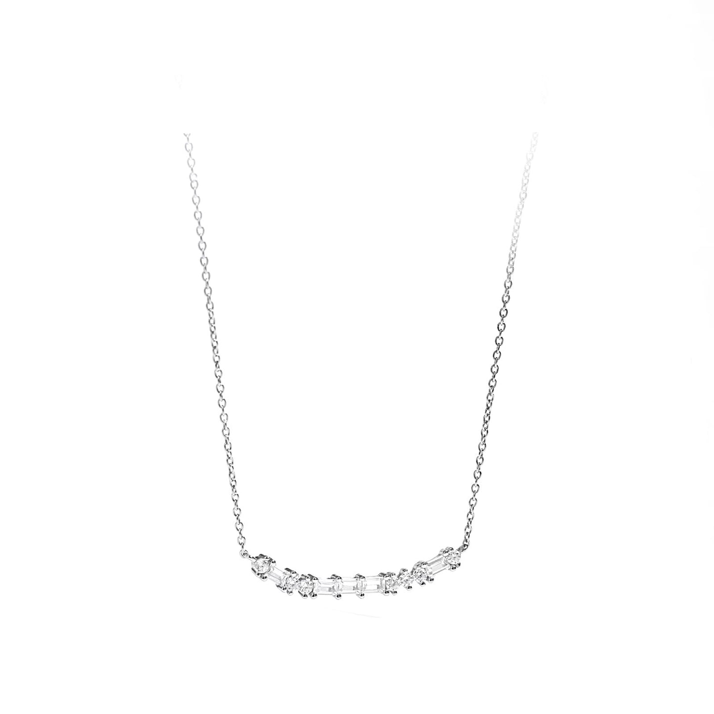 Shaped Cubic Zirconia Necklace