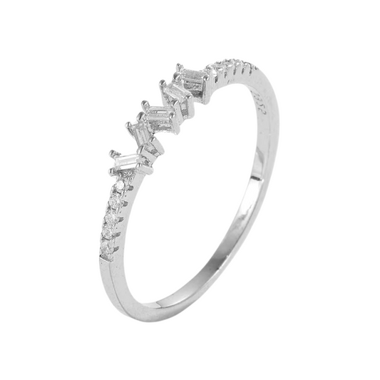 Baguette Zircon Ring