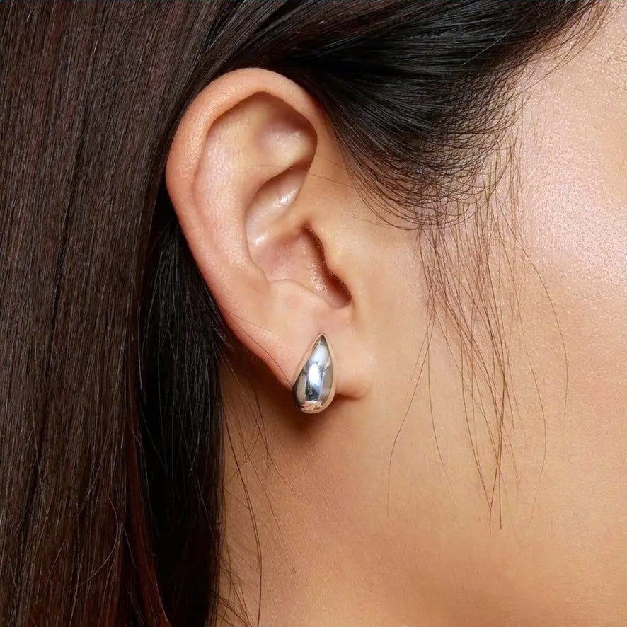 Glossy Waterdrop Stud Earrings