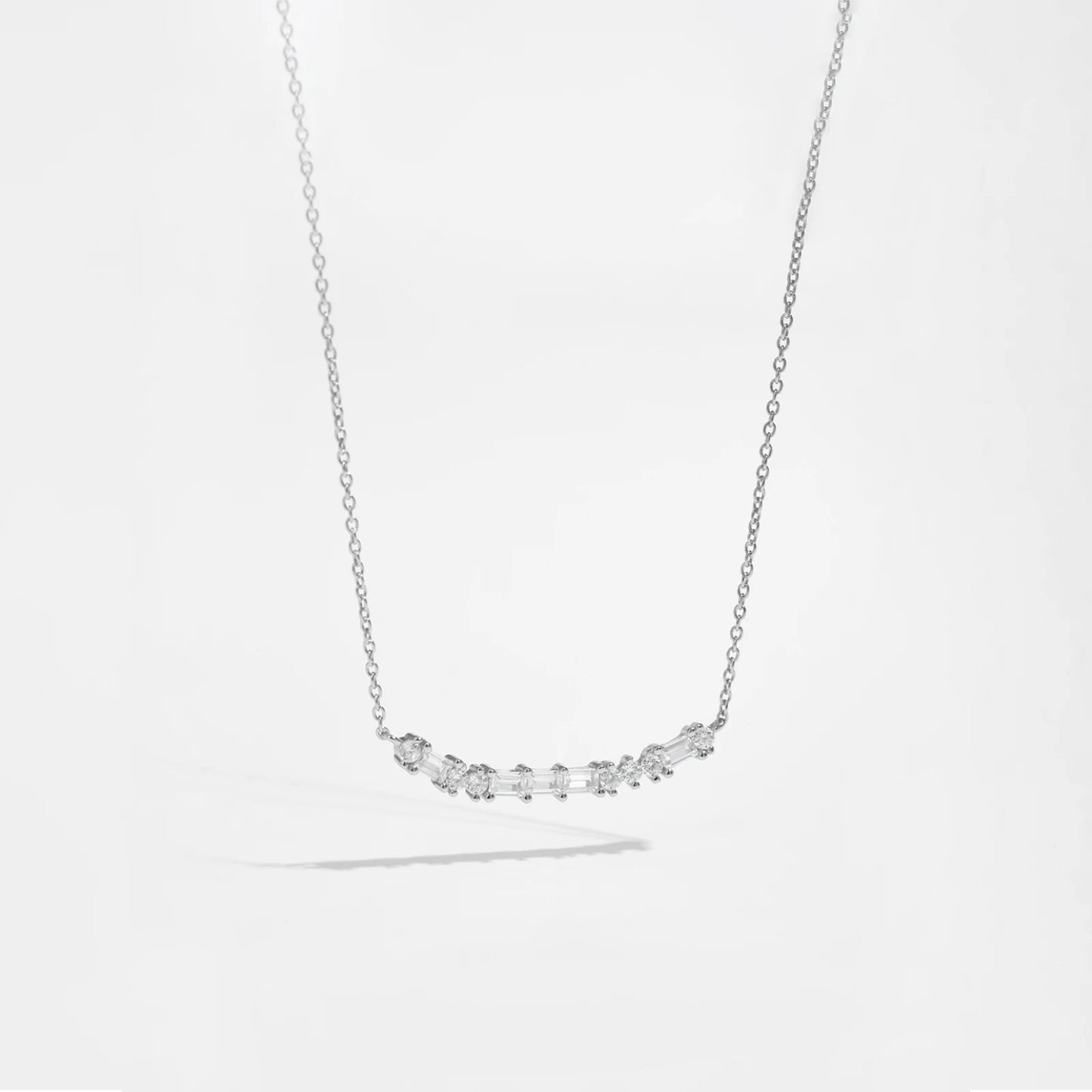 Shaped Cubic Zirconia Necklace