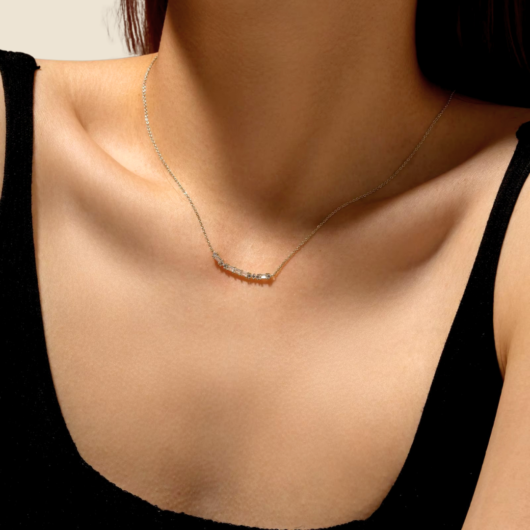 Shaped Cubic Zirconia Necklace