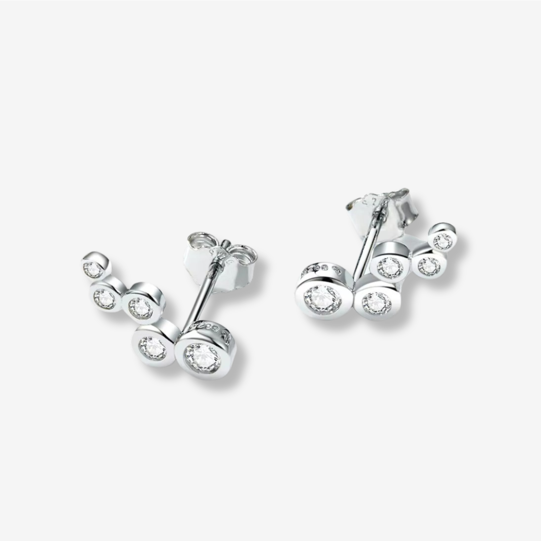 Zircon Bubble Studs Earrings