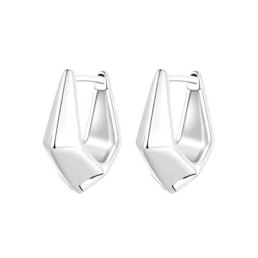 Chunky Geometric Hoop Earrings