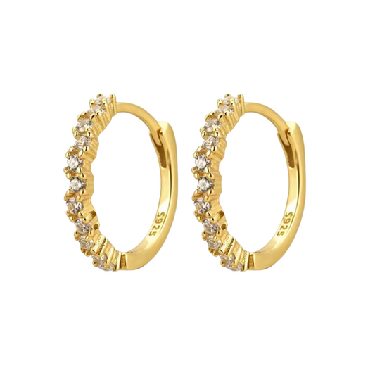 Zigzag Pavé Hoops