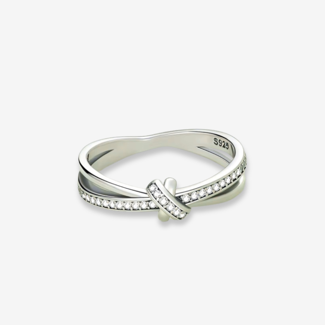 Zircon Knot Ring