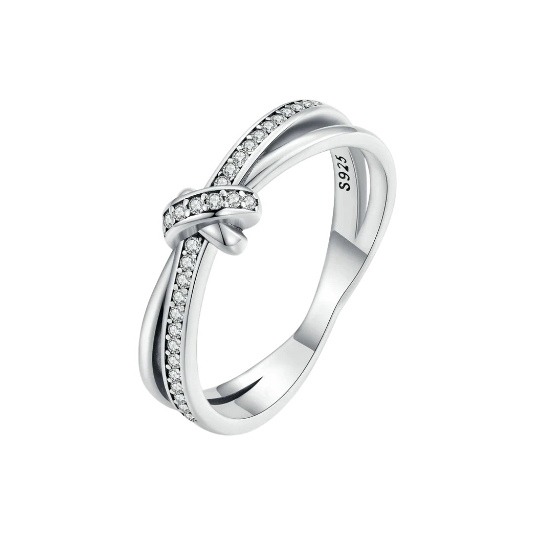 Zircon Knot Ring